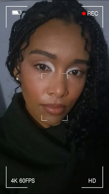 Nayma's close-up interpretation of a red-carpet makeup look