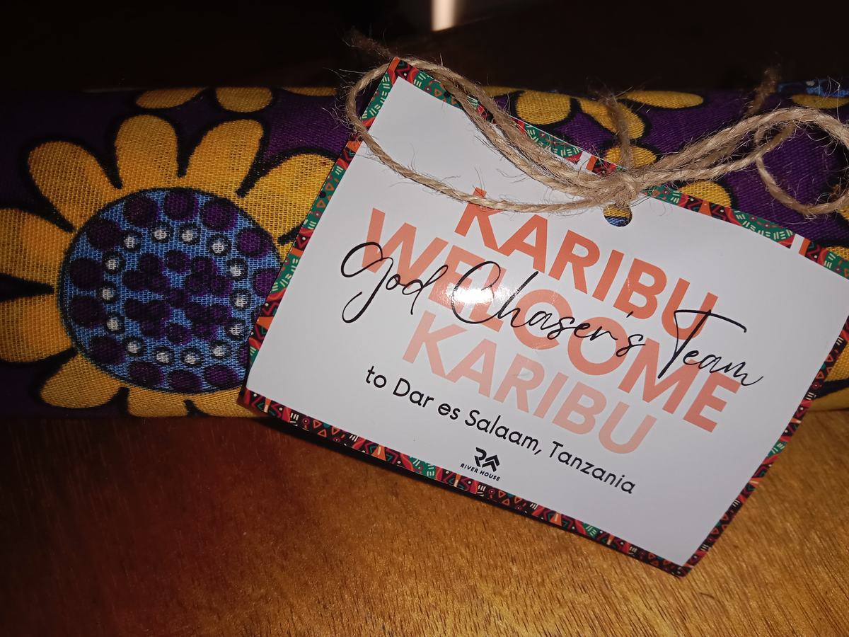 A travel keepsake for a journey to Dar es Salaam, Tanzania